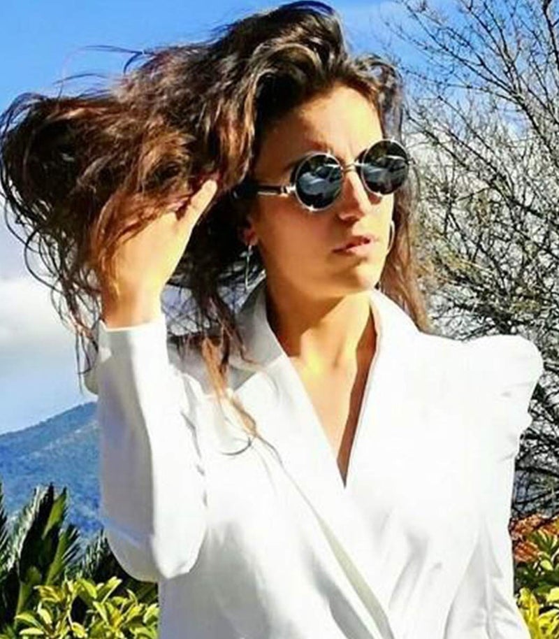 FEISEDY Retro Gothic Steampunk Sunglasses Round Metal Frame Punk Circle Inspired Shade Men B1857 - Image 3